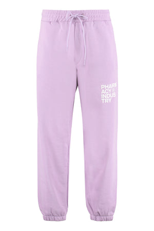 Track-pants in cotone con logo-0